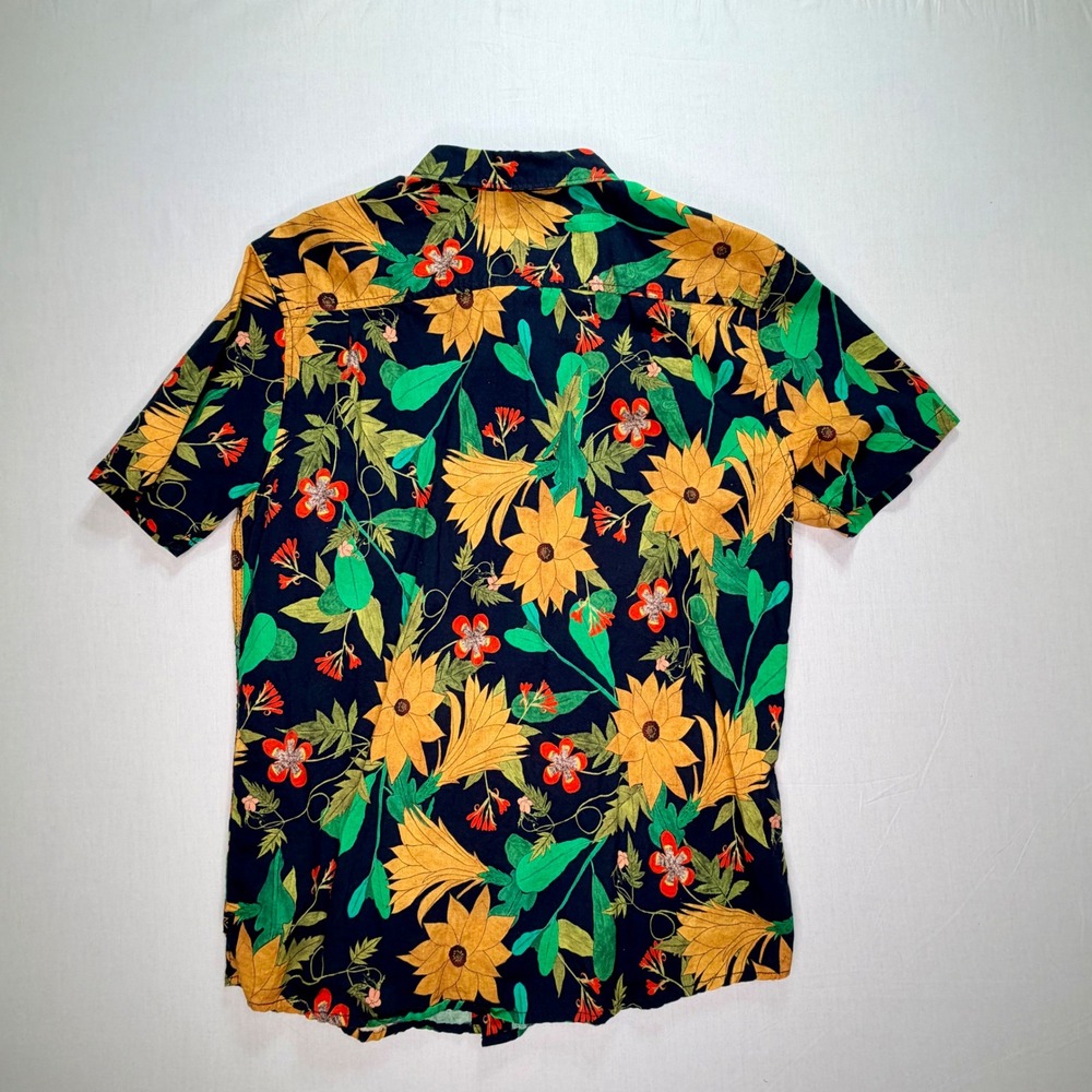 Roark Artifacts‎ Of Adventure Men's Large Floral Button Up Shirt Short Sleeve - Picture 4 of 6